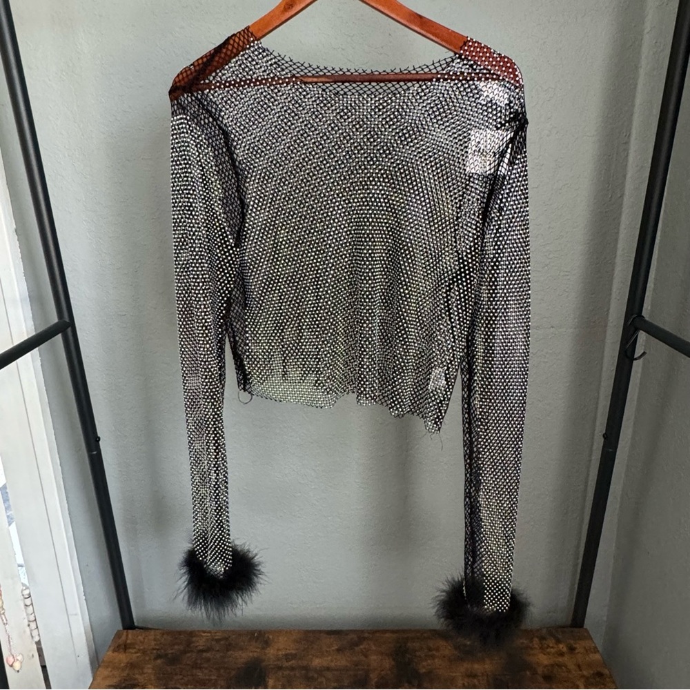 Rhinestone Top - NWT - M